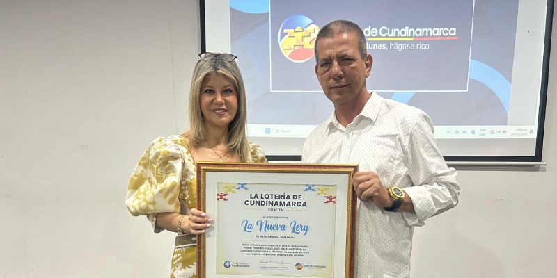 Lotería de Cundinamarca premió a los mejores vendedores en Bucaramanga  