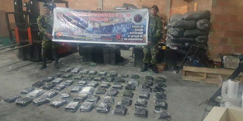 Más de dos toneladas de cocaína fueron incautadas en Sibaté