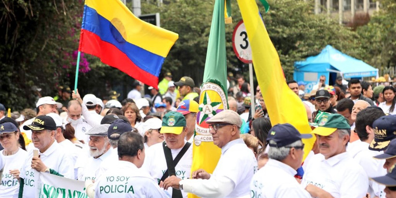 "Hoy marchamos porque tenemos indignación en el alma y el corazón": gobernador Jorge Rey