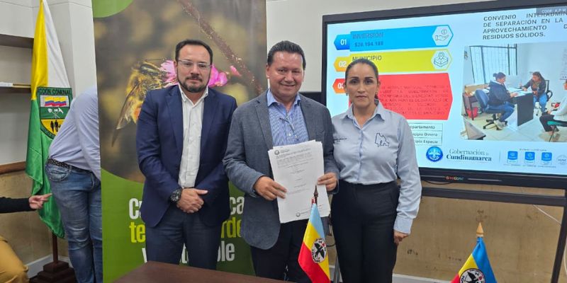 Cundinamarca invierte $488 millones en reciclaje y gestión de residuos en 12 municipios