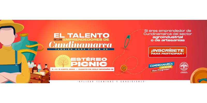 Emprendedores de Cundinamarca podrán promocionar y vender sus productos en el Festival Estéreo Picnic