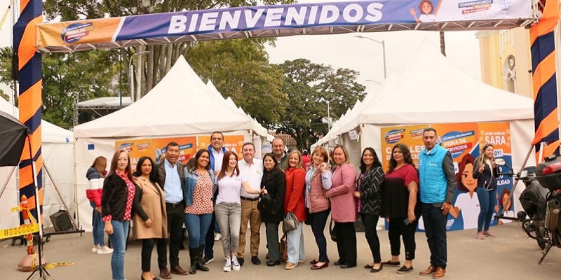 Feria departamental de servicios en la provincia de Sabana Centro
