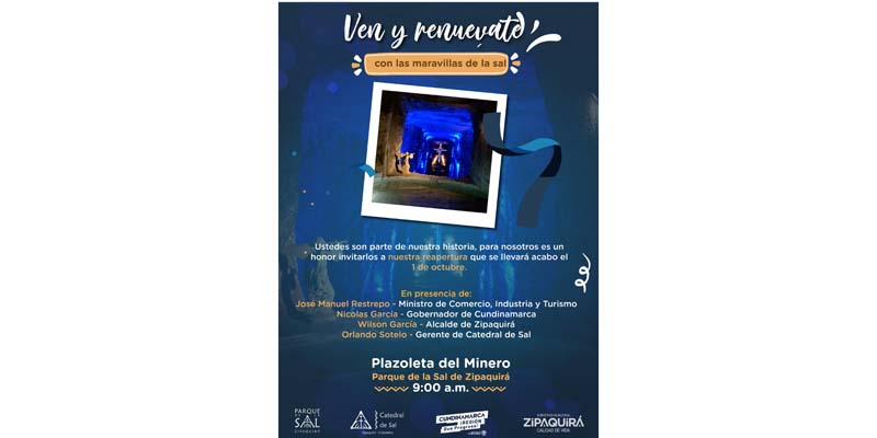 A partir de octubre se reabre Catedral de Sal de Zipaquirá