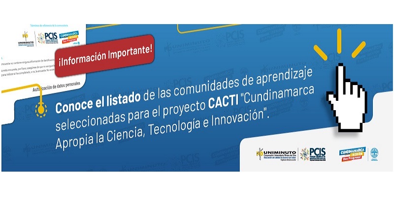 222 comunidades de aprendizaje, 97 del sector rural y 125 urbanas del departamento, participaron en el proyecto- CACTI