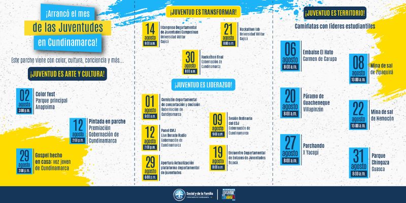 Cundinamarca lanza el Mes Departamental de Juventud con inversión superior a $100 millones




