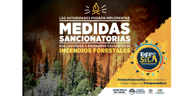 Ciudadanos podrán ser sancionados por provocar o iniciar incendios forestales












