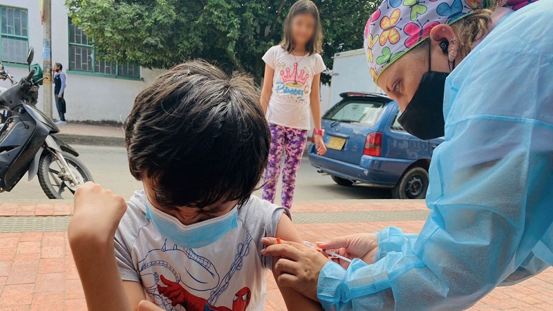 En los últimos 52 días, Cundinamarca ha vacunado un promedio diario de 4.858 niños entre 3 y 11 años





