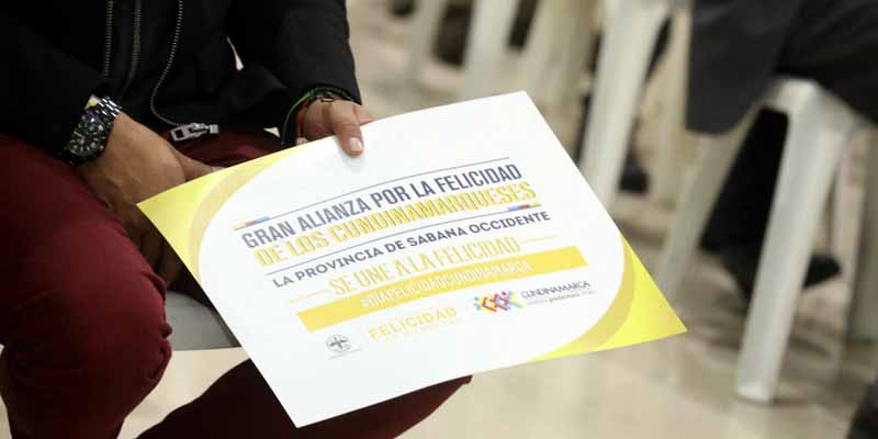 Alianza por la Felicidad y el Bienestar en Cundinamarca












