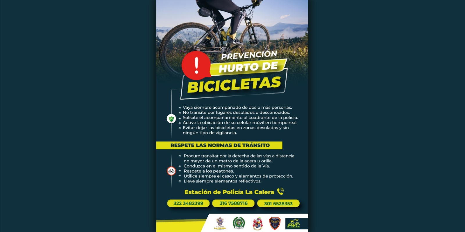 ‘Rutas Seguras’ para prevenir el hurto de bicicletas en las vías de La Calera