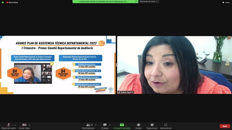 Sesionó el Segundo Comité Departamental de Auditoría 2022











