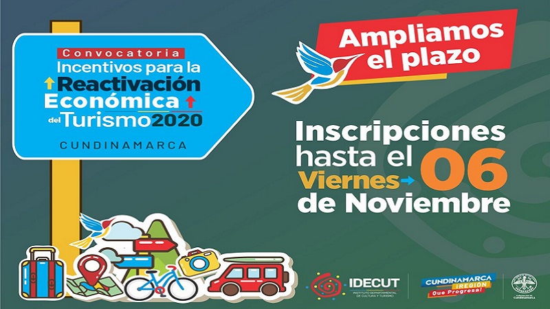 Se amplió el plazo de la convocatoria Incentivos para la Reactivación Económica del Turismo 2020