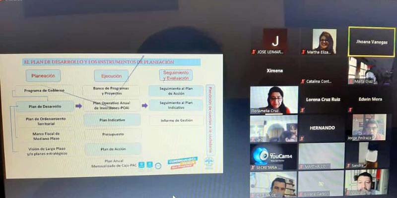 Funcionarios de más de 60 municipios participaron en la videoconferencia Plan Indicativo y de Acción
