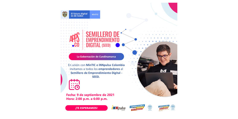 Emprendedores de Cundinamarca APPS.CO abre inscripciones para los Semilleros de Emprendimiento Digital







