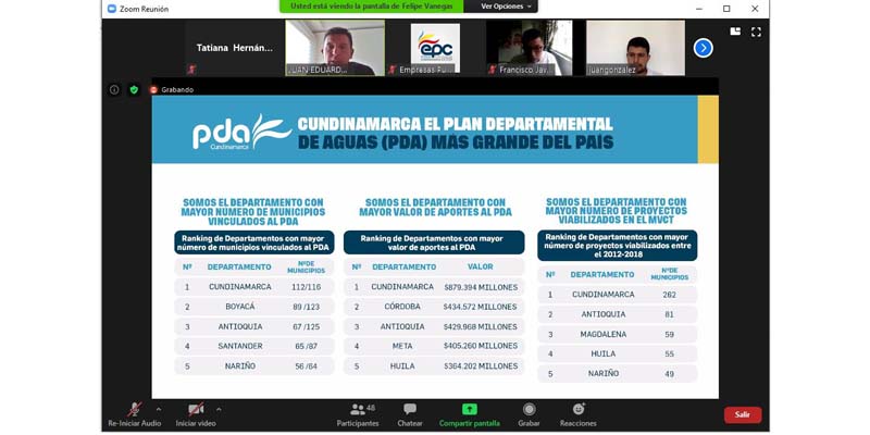 ‘Obras por Impuestos’, alternativa para  financiar proyectos de agua potable en Cundinamarca