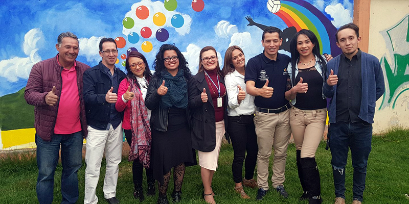 Mural que reivindica a población LGBTI en Madrid




















































































