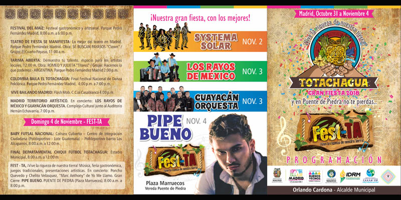 Este fin de semana disfrute el festival Totachagua 2018 en Madrid




