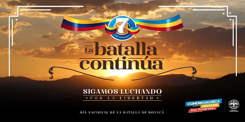 Este 7 de agosto Cundinamarca iza el pabellón de la paz y la libertad


