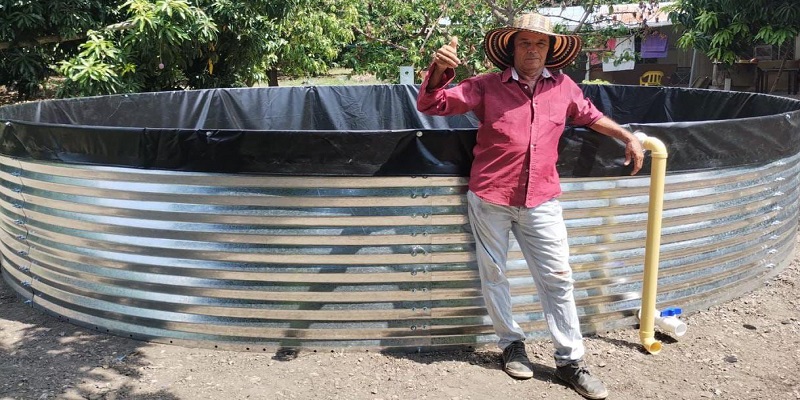 Por falta de lluvias, Cundinamarca asegura el acceso al agua para la agricultura con la entrega de reservorios