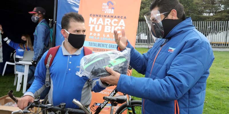 En las vías de Cundinamarca, “Marca tu Bici”

