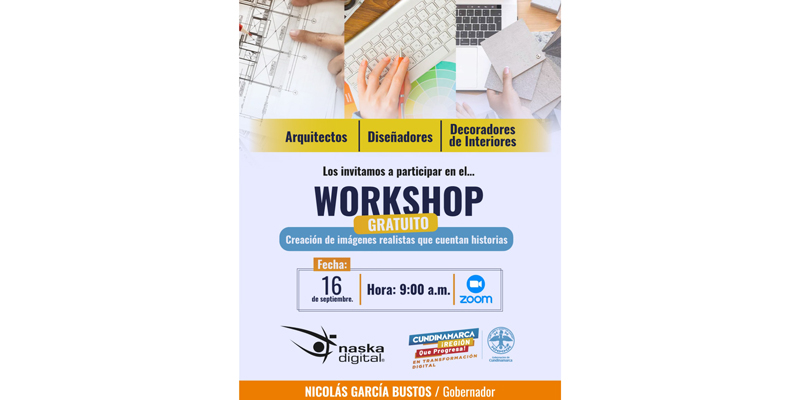 Arquitectos, diseñadores y decoradores de interiores, a participar este 16 de septiembre en el workshop




