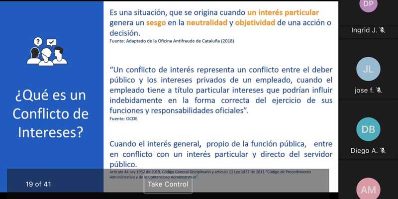 Dínamo actualizó a los funcionarios sobre conflicto de intereses