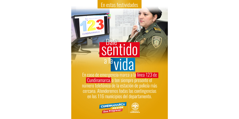 Con ‘Dale Sentido a la Vida’ Cundinamarca le da la bienvenida a la temporada decembrina


