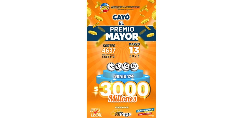 Lotería de Cundinamarca busca a nuevo millonario 
