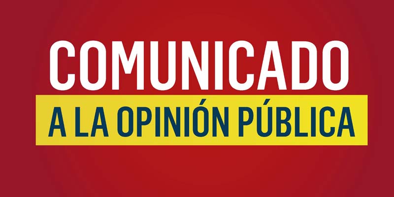 Comunicado a la opinión pública sobre el programa ‘Podemos Casa’

