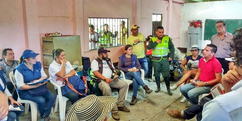 Reubicación provisional a familias afectadas por un fenómeno de remoción en masa en Caparrapí