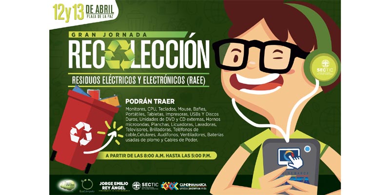 Jornada de reciclaje electrónico en la Gobernación de Cundinamarca