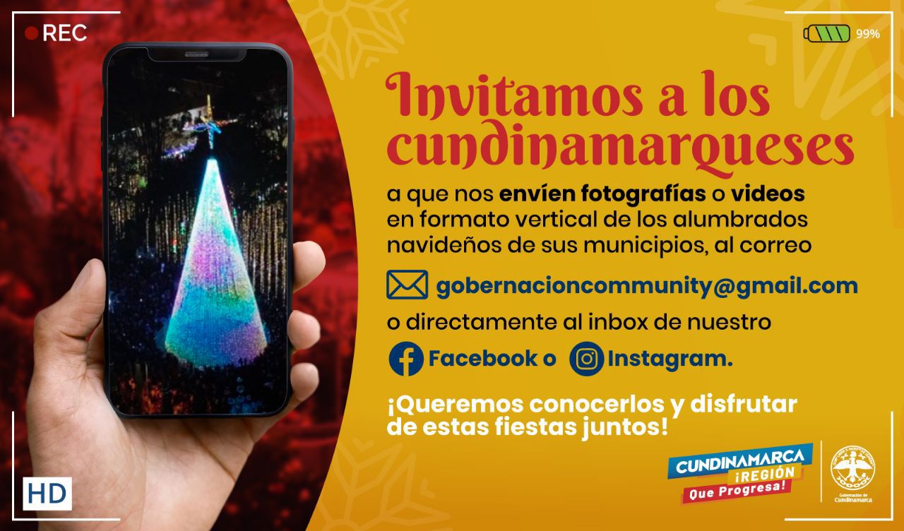Comparte el alumbrado navideño de Cundinamarca 