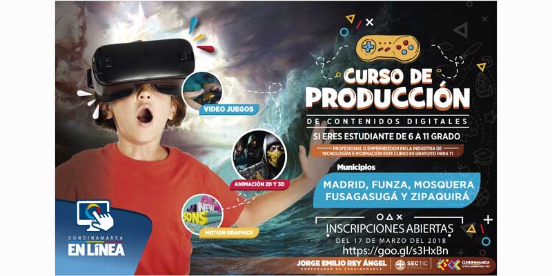 Colegiales de Cundinamarca se capacitarán en producción de contenidos digitales