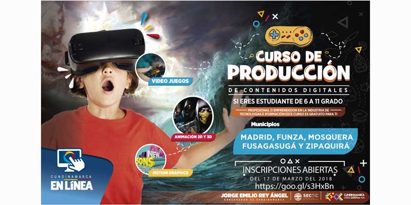 Colegiales de Cundinamarca se capacitarán en producción de contenidos digitales



