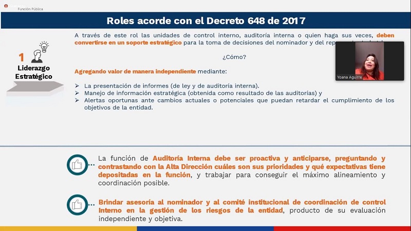 171 servidores públicos del Departamento fueron capacitados en el Rol de la Evaluación de la Gestión del Riesgo