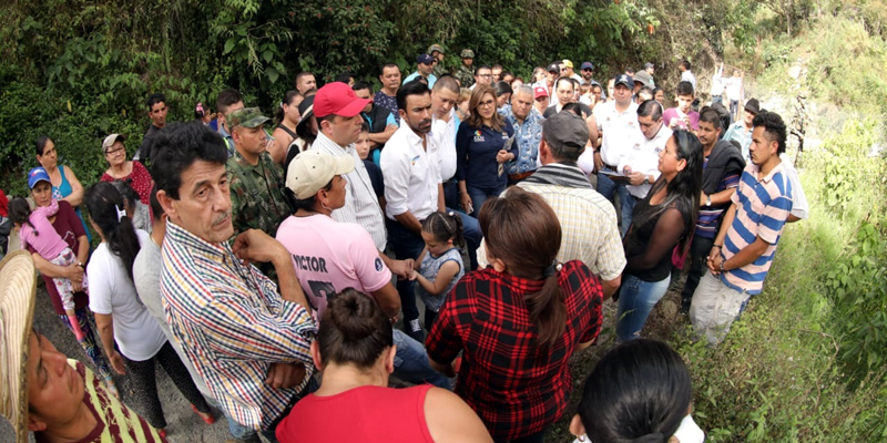 Gobierno departamental evalúa riesgos ocasionados por ola invernal en Guayabetal y Quetame