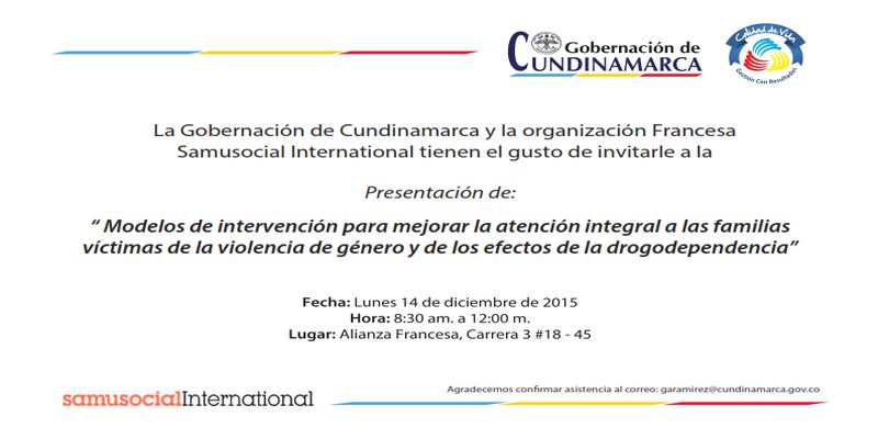 Modelos de intervención para mejorar la atención integral a las familias
víctimas de la violencia de género y de los efectos de la drogodependencia