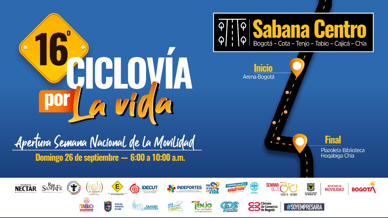 "Ciclovía por la Vida" desde Bogotá hasta municipios de Sabana Centro






