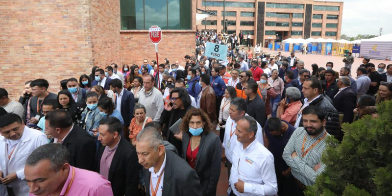 Gobernación de Cundinamarca participó en simulacro de evacuación