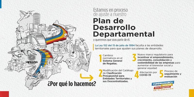 Gobernación reitera invitación a los cundinamarqueses a participar en reajuste del Plan de Desarrollo 




