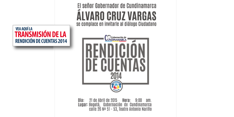 JORNADA DE RENDICIÓN DE CUENTAS A LA CIUDADANÍA