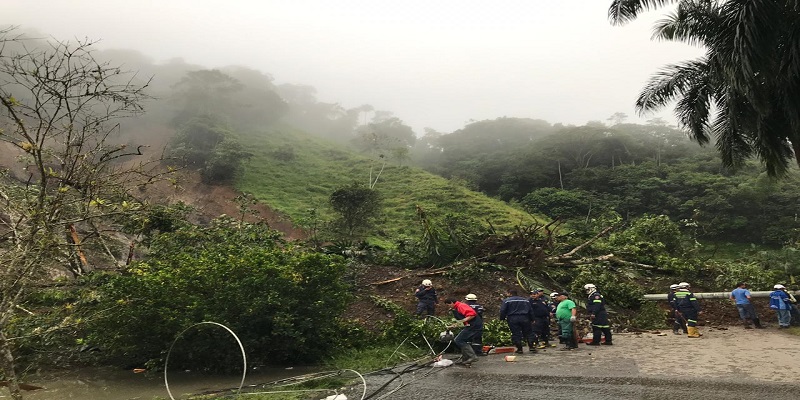 Una persona fallecida y 15 familias evacuadas deja un deslizamiento de tierra en el municipio de La Palma 