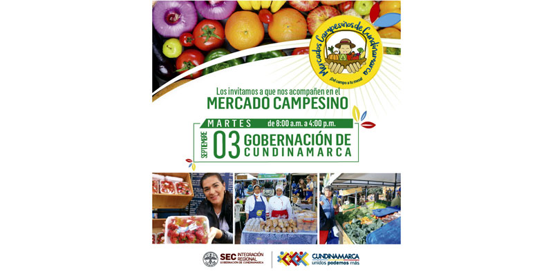 Este martes vuelven los Mercados Campesinos a la Plaza de la Paz de la Gobernación
































