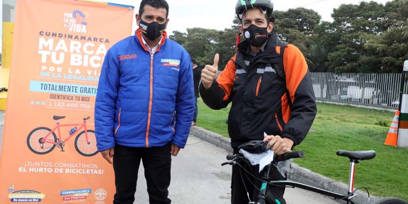 En las vías de Cundinamarca, “Marca tu Bici”

