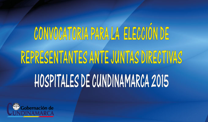 CONVOCATORIAS ELECCIÓN REPRESENTANTES ANTE JUNTAS DIRECTIVAS ESE