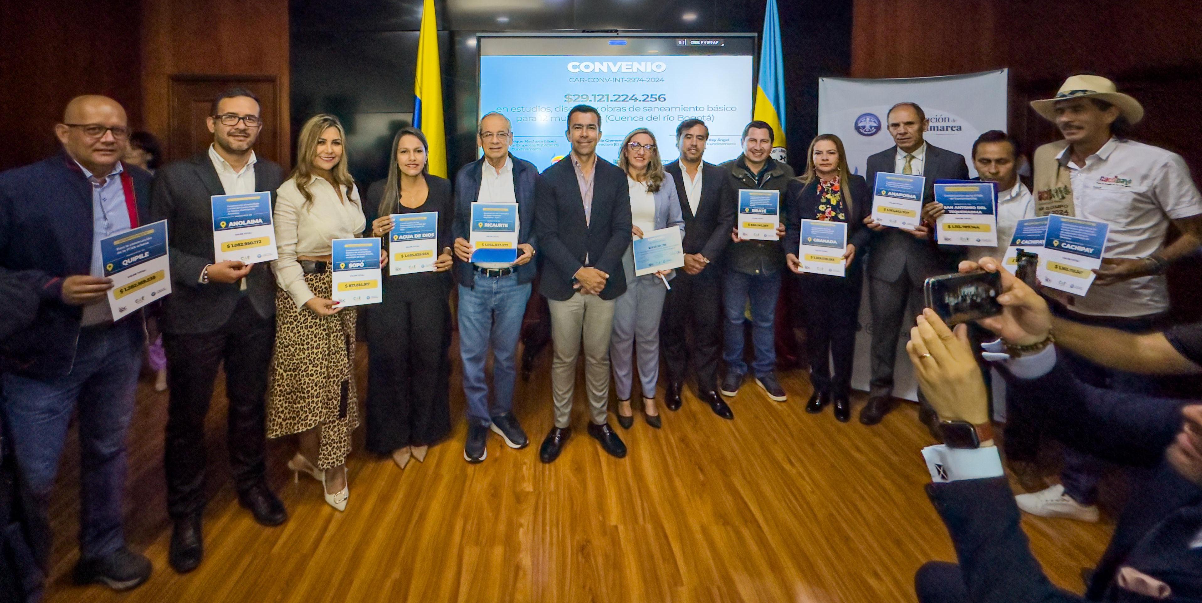 Millonaria inversión de Cundinamarca para saneamiento básico en las cuencas del río Bogotá