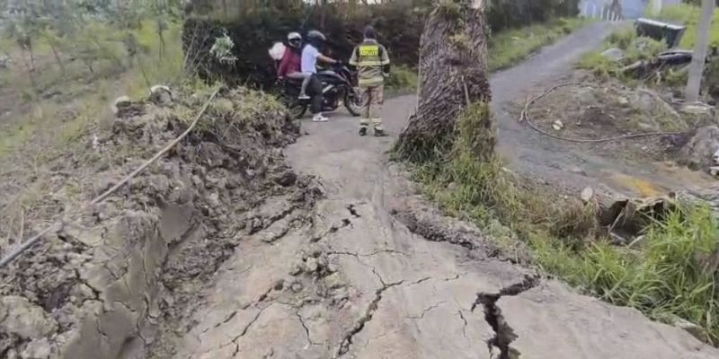 Concesionaria de Vía al Llano construirá paso provisional en zona de derrumbe

