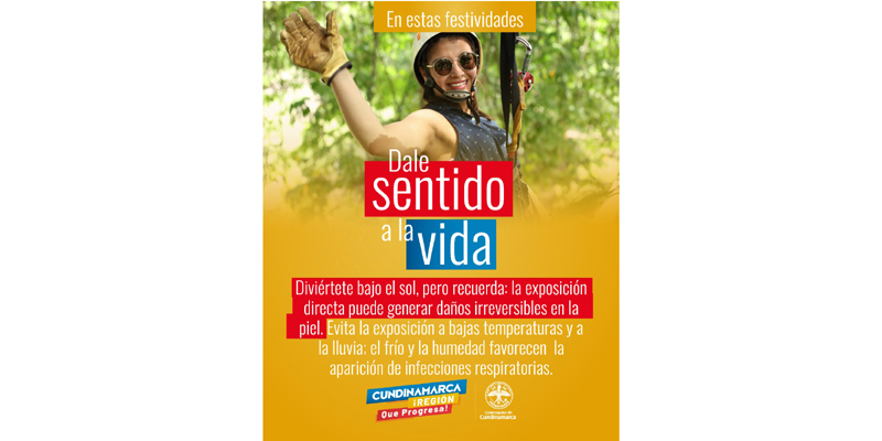 Con ‘Dale Sentido a la Vida’ Cundinamarca le da la bienvenida a la temporada decembrina



