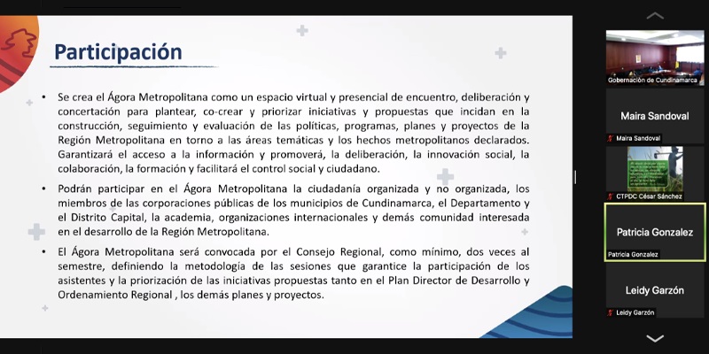 Consejo Departamental de Participación Ciudadana revisa detalles de la Región Metropolitana



