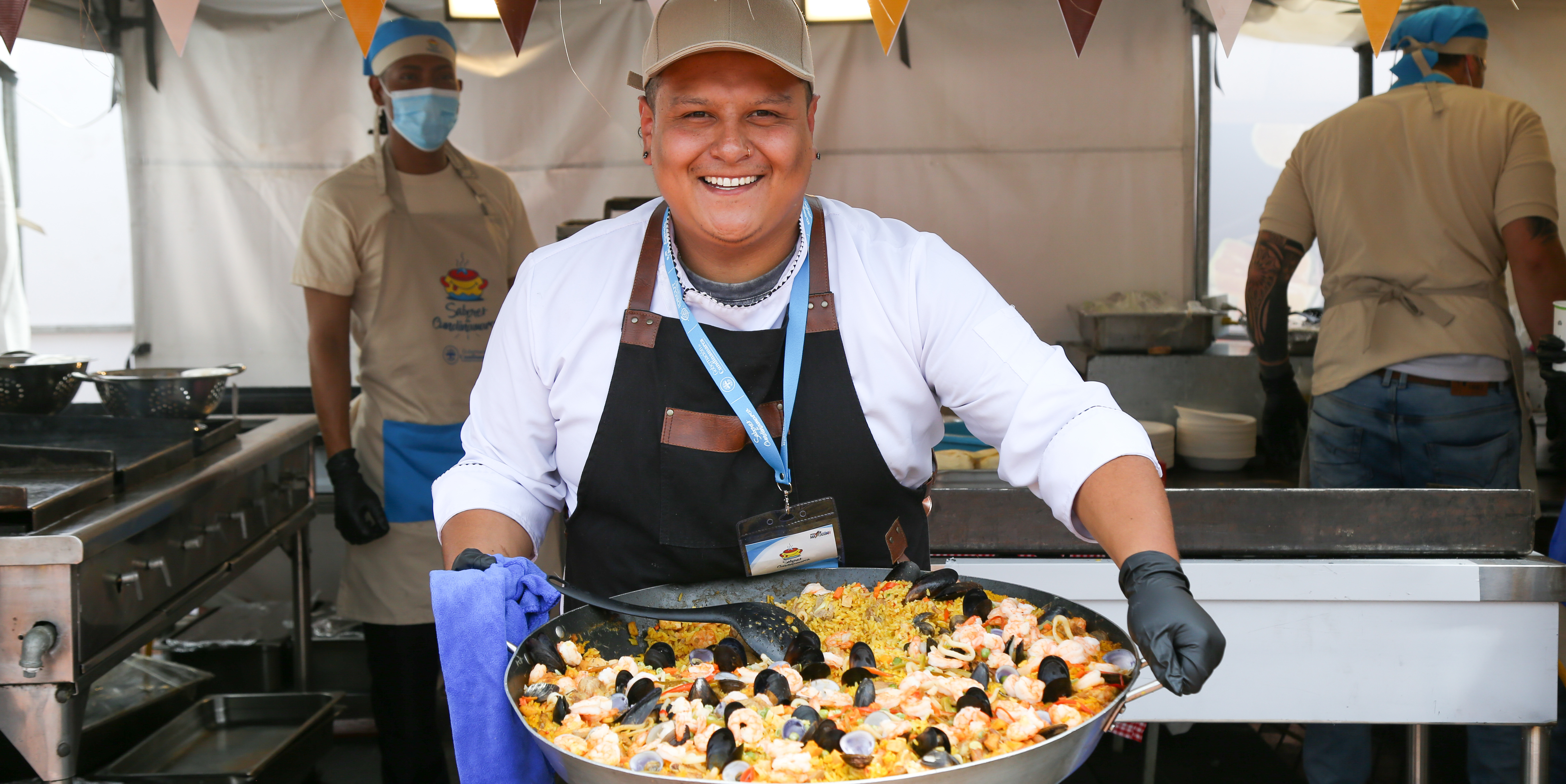 La feria gastronómica fue una parada obligada para los asistentes de la Media Maratón de Cundinamarca

