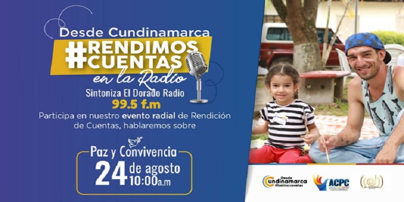 Evento radial de Rendición de Cuentas “Desde Cundinamarca rendimos cuentas en la radio”